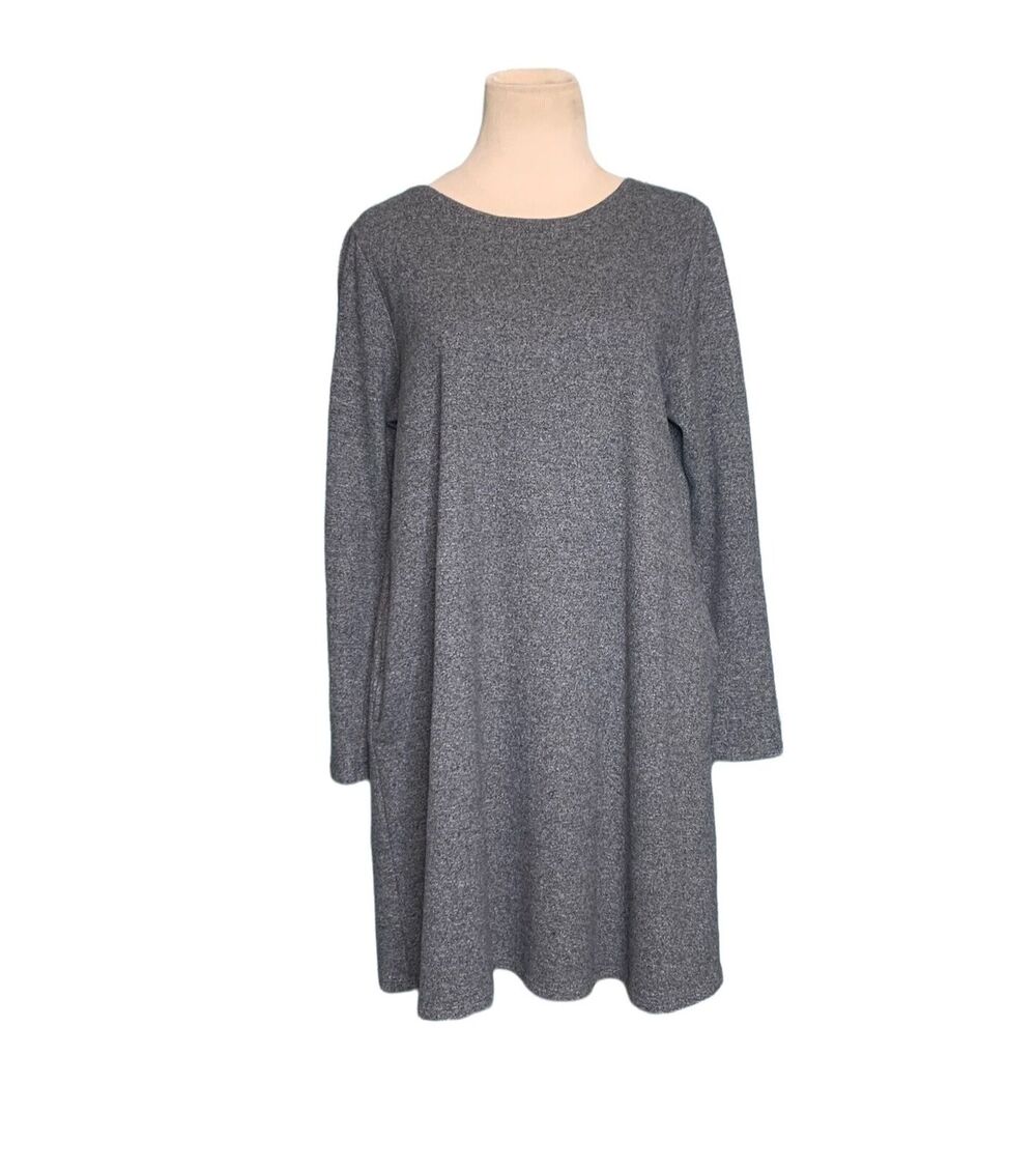 Pure Jill gray long sleeves mini dress size Medium